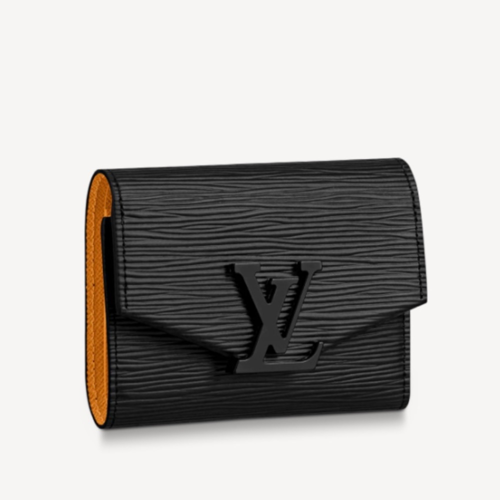 Louis Vuitton Black and Orange Wallet